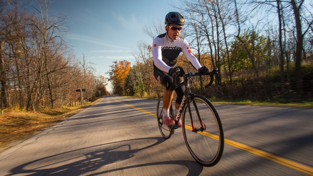 Man on Road Bike