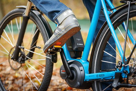 Electric hybrid bike with bosch motor.