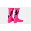 Specialized Supacaz SupaSox Twisted Socks in Black/Neon Pink