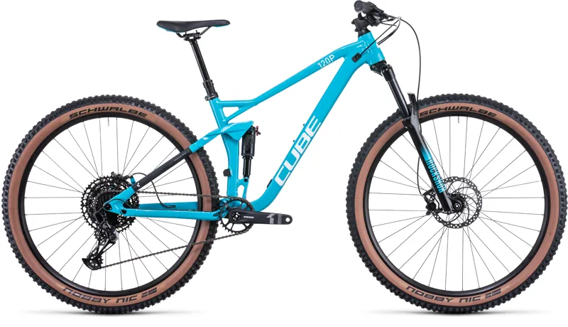 Cube mountain bike blue top