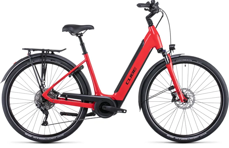 Cube e bike red deals
