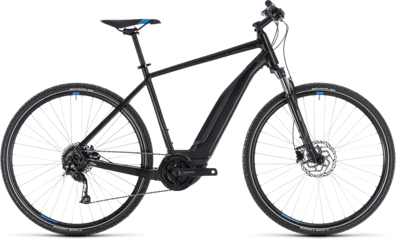 2018 Cube Cross Hybrid One 500 Dual Sport Hybrid E Bike in Black