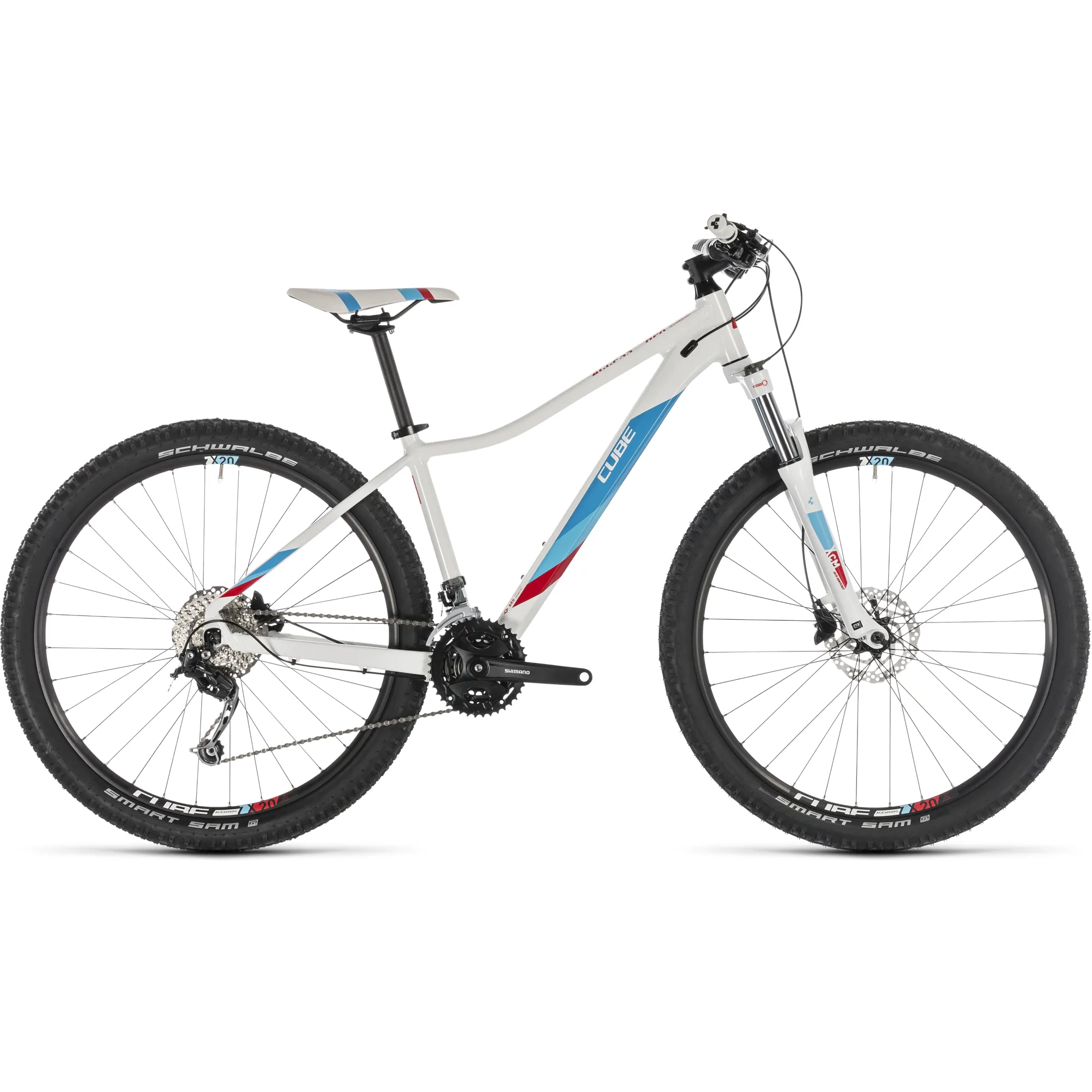 2019 Cube Access Womens Pro Hardtail Mountain Bike in White
