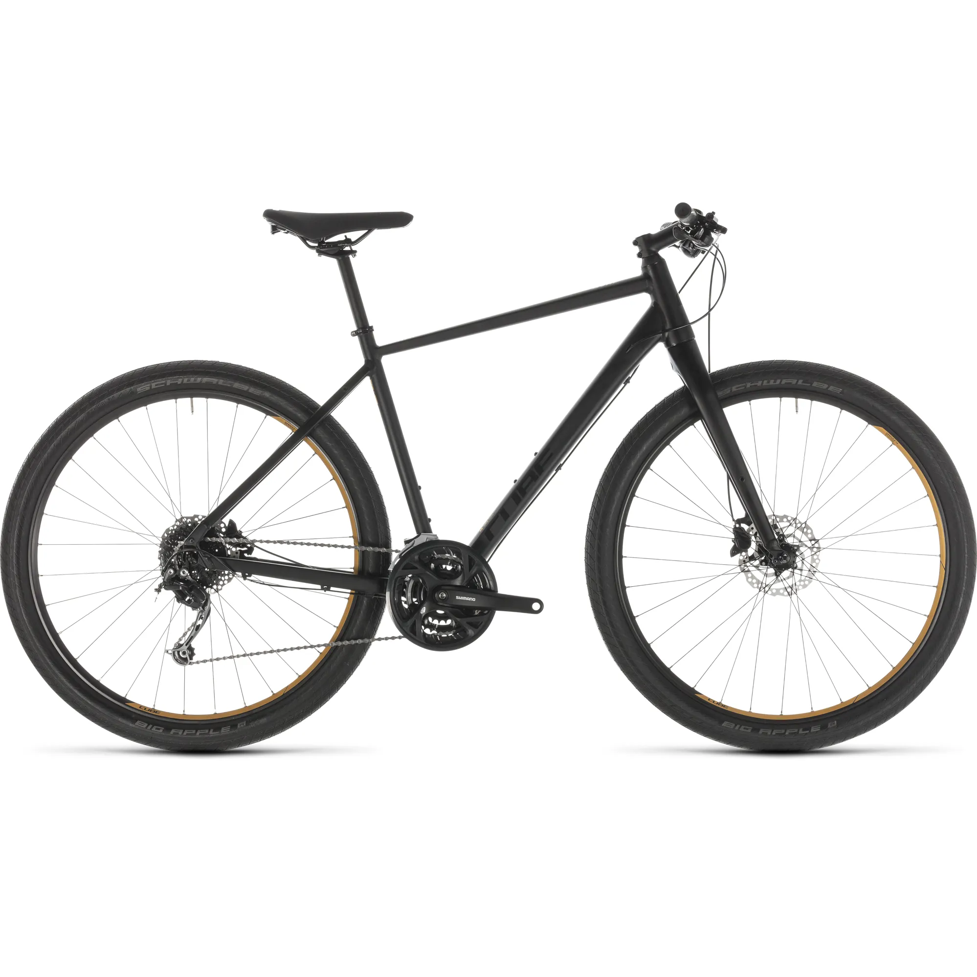 2019 Cube Hyde Mens Hybrid Bike in Black