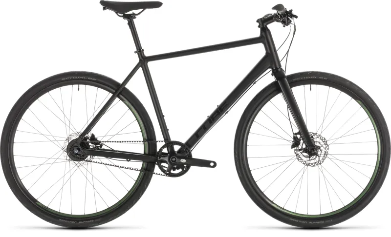 black hybrid bike