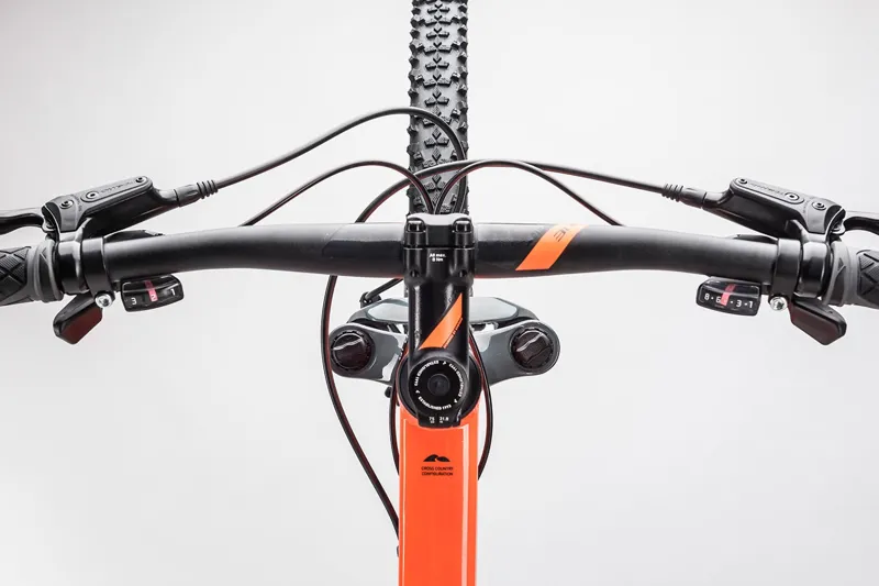 Cube Aim Pro Mountain Bike in Orange Grey