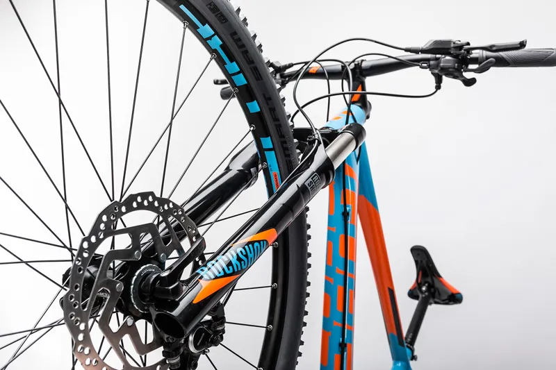 Cube mountain bike sales blue and orange