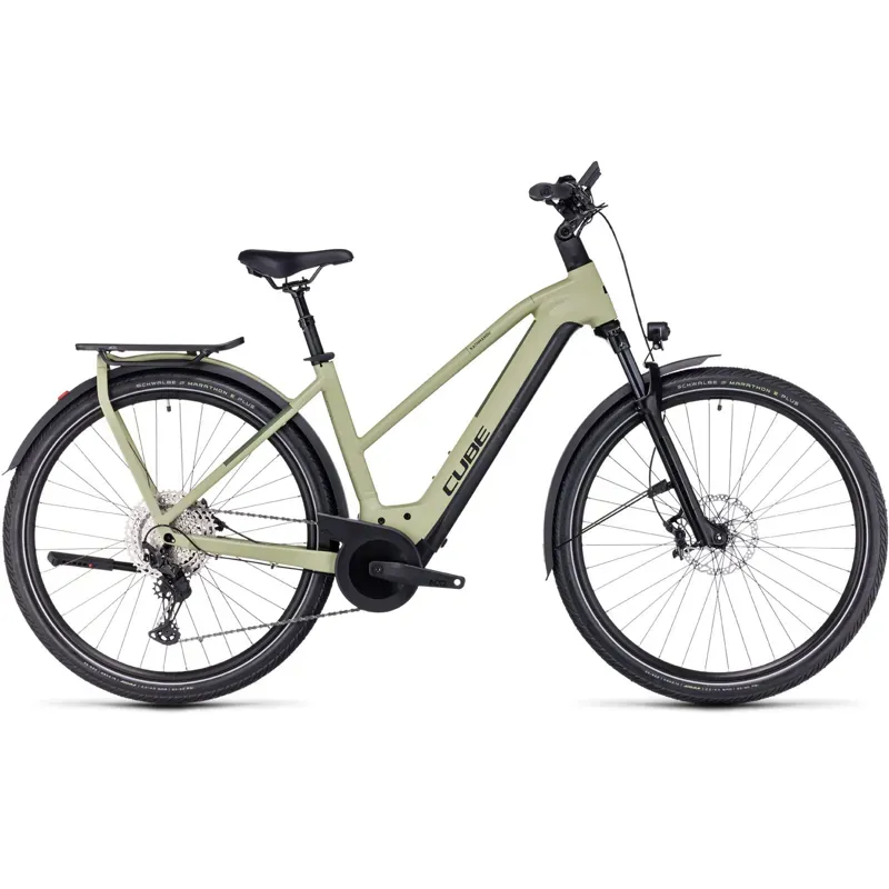 Cube Kathmandu Hybrid SLX 750 Trekking eBike in Green Olive