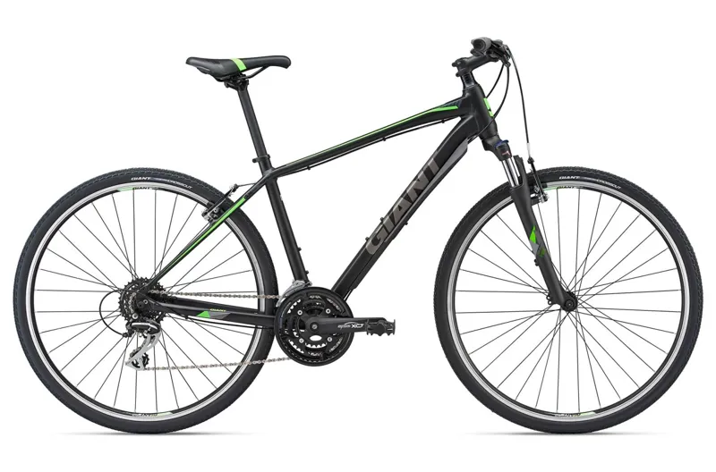 2018 Giant Roam 3 Adventure bike In Matt Black Neon Green
