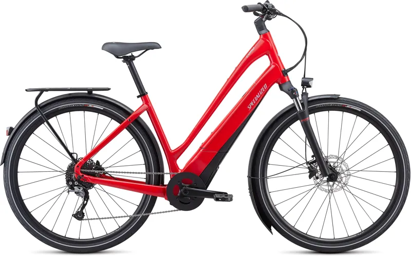 Specialized Turbo Como 3.0 Electric Low Entry Hybrid Bike in Red