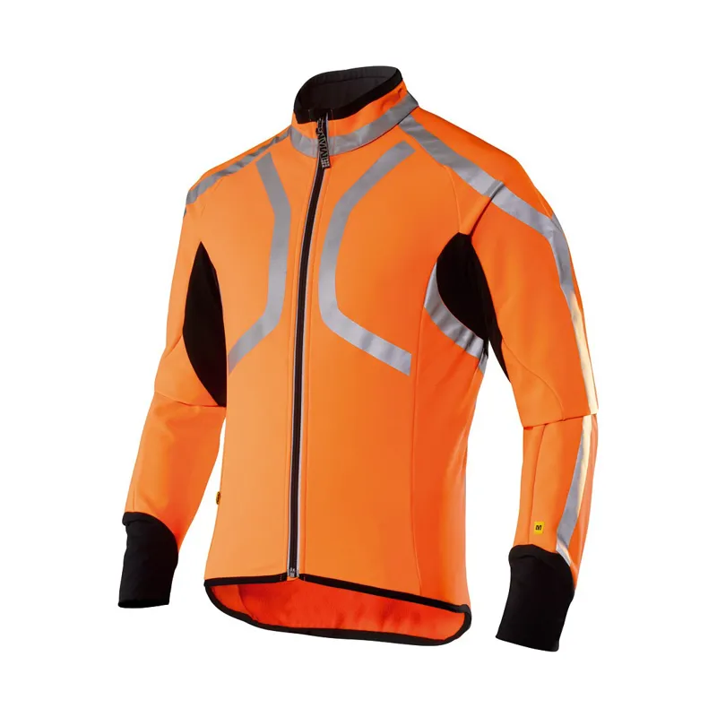 Mavic Vision Mens Water Proof Cycling Jacket in Orange