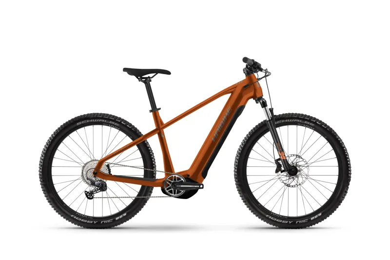 Haibike Alltrack 6 27.5 inch Hardtail eMTB in Gloss Orange