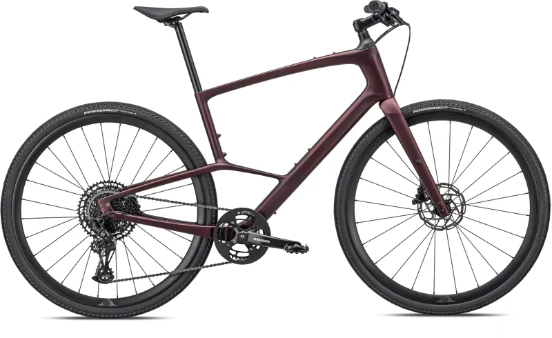 Sirrus X 5.0 Hybrid Bike in Satin Red