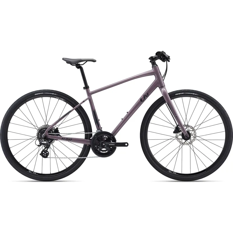 Liv Alight DD Disc 2 Womens Hybrid Bike in Purple Ash