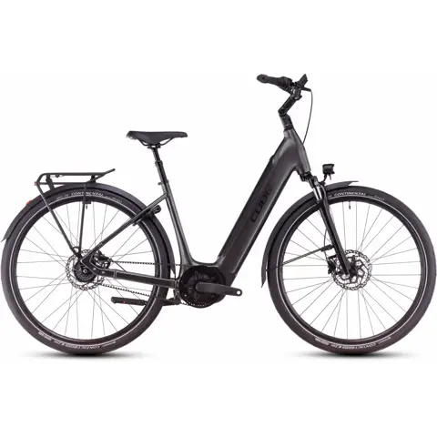 Cube Supreme Hybrid Deluxe One 625 Aluminium Electric Bike in Black