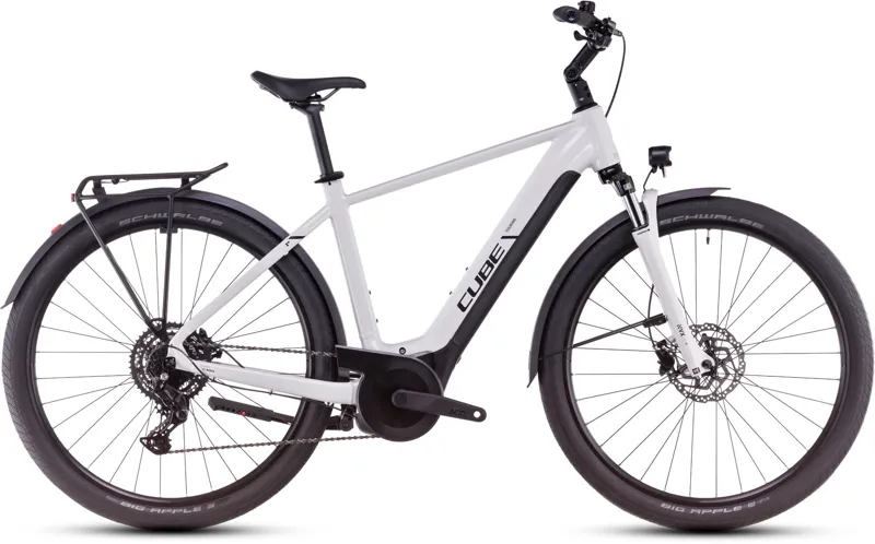 Cube Touring Hybrid One 625 Aluminium Electric Bike in White