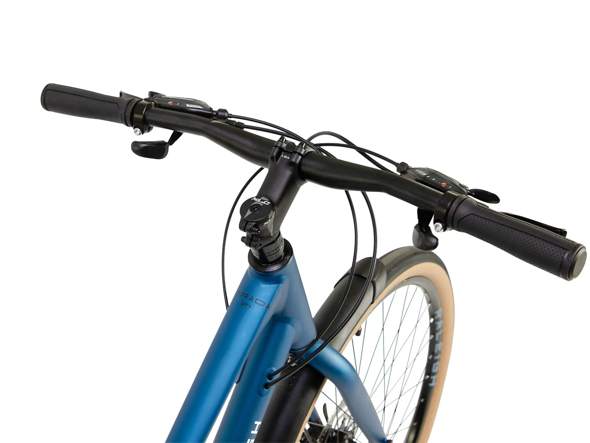 Raleigh Strada City 650b Open Frame Hybrid Bike in Blue