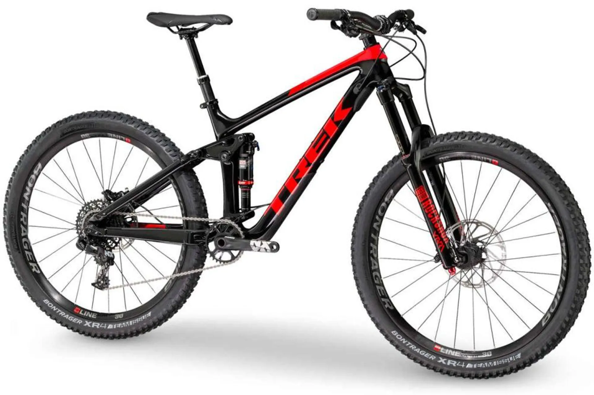 2018 Trek Remedy 9.7 27.5 inch Mens Full Sus MTB in Black Red