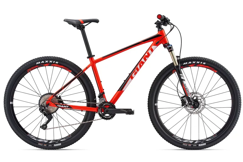 2018 Giant Talon 29er 1 Hardtail MTB In Neon Red Black