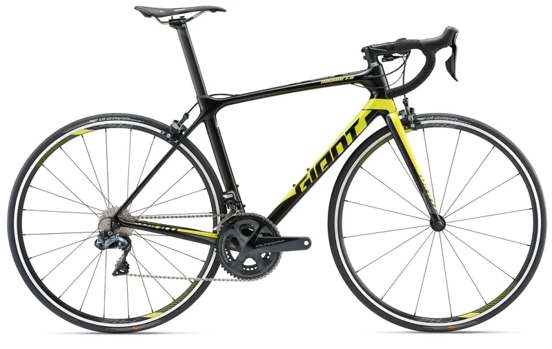 2018 Giant TCR Advanced 0 In Satin Black Yellow