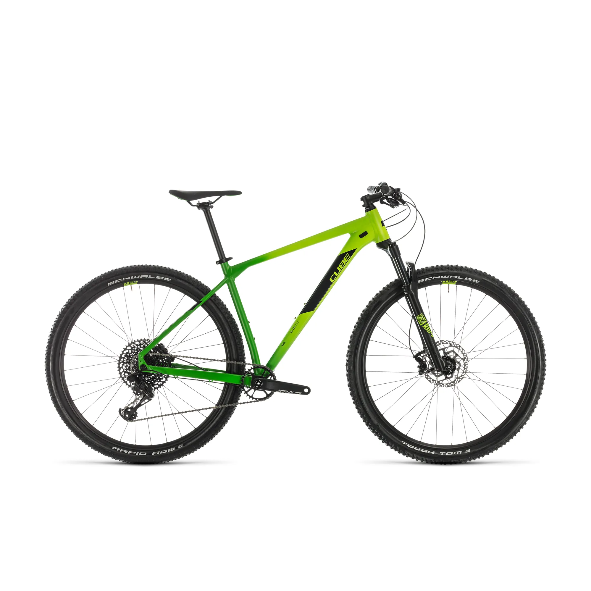2020 Cube Reaction Race Hardtail Mountain Bike in Green