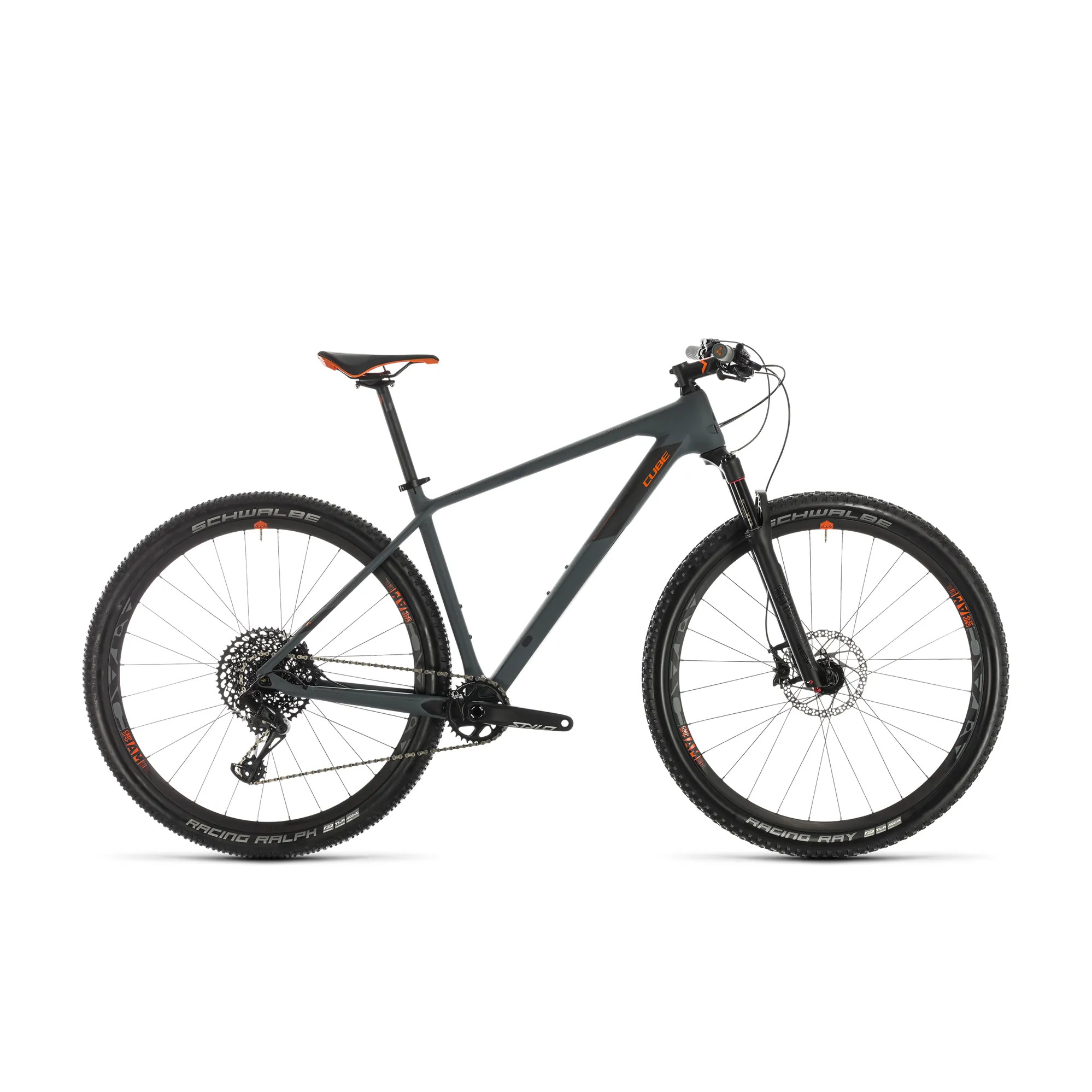 2020 Cube Reaction c 62 Race Carbon Hardtail Mountain Bike in Grey