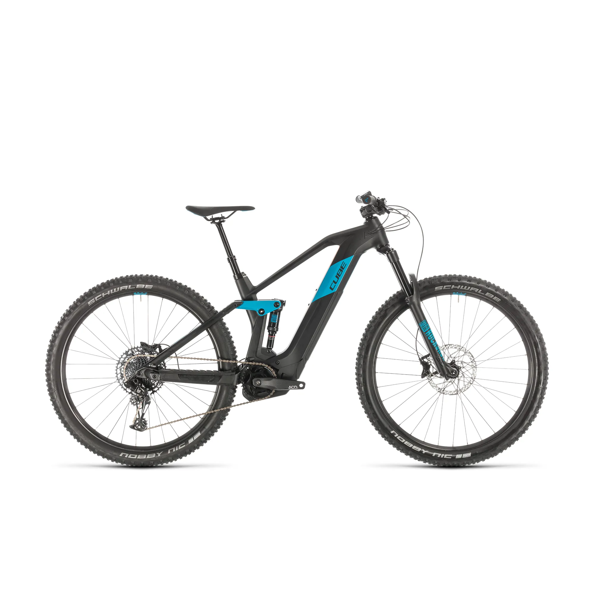 2020 Cube Stereo Hybrid 140 HPC Race 625 Carbon FS eMTB in Black