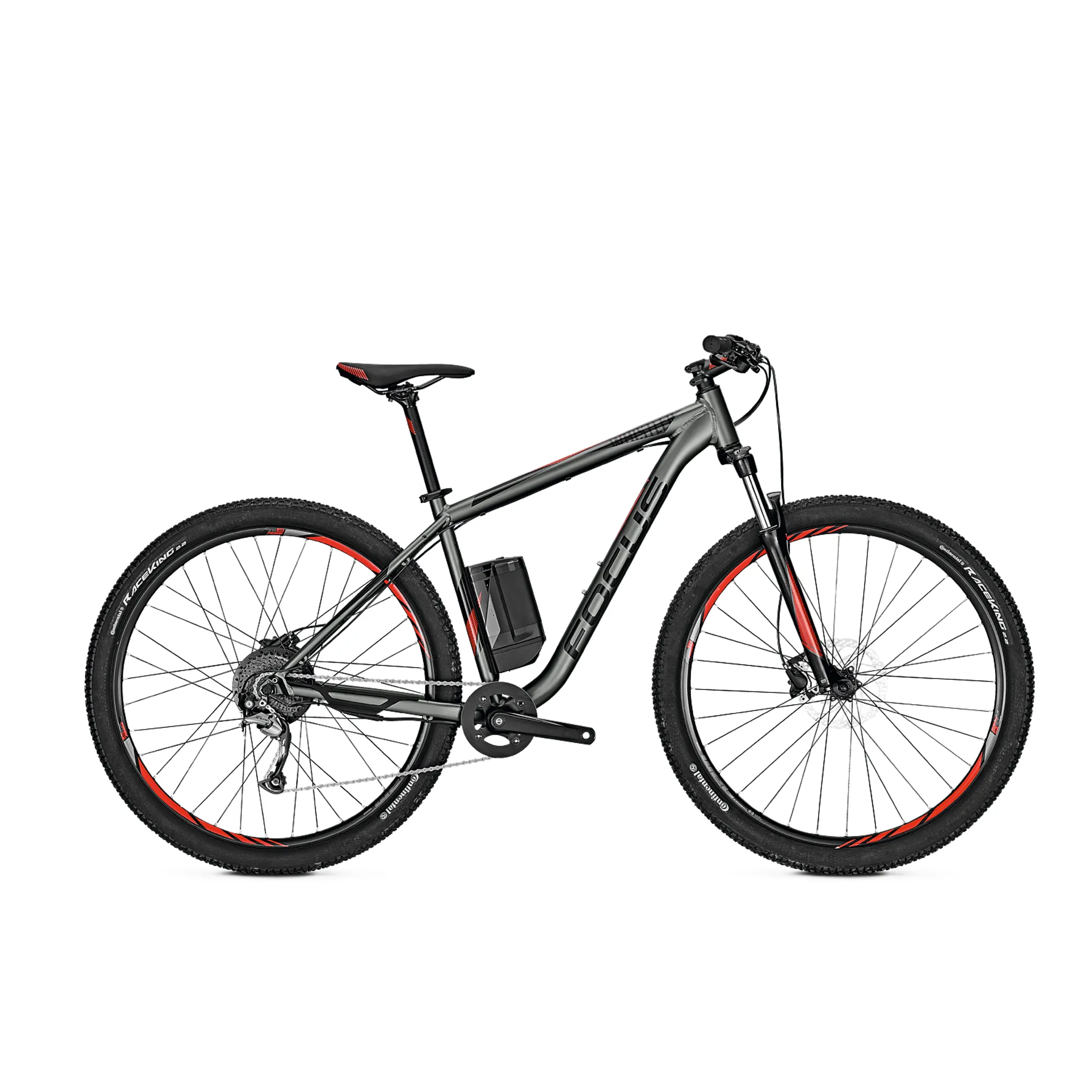 2018 Focus Whistler 2 Plus Mens Hard tail E Mountain Bike in Grey