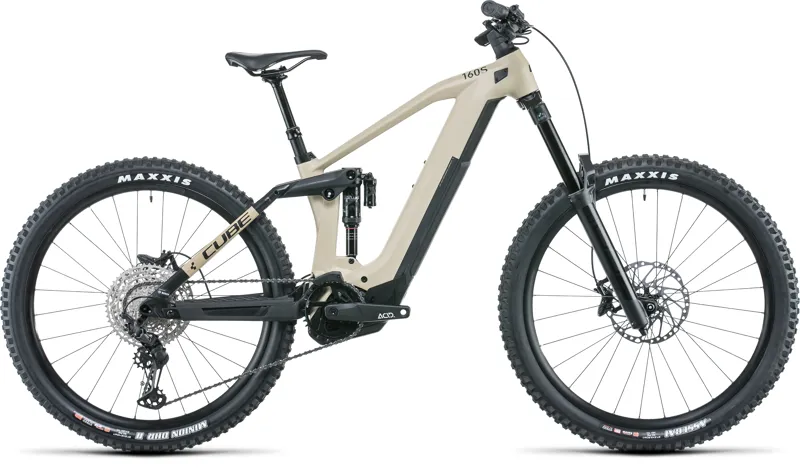 2022 Cube Stereo Hybrid 160 HPC SL 625 27.5 Small eMTB in Beige
