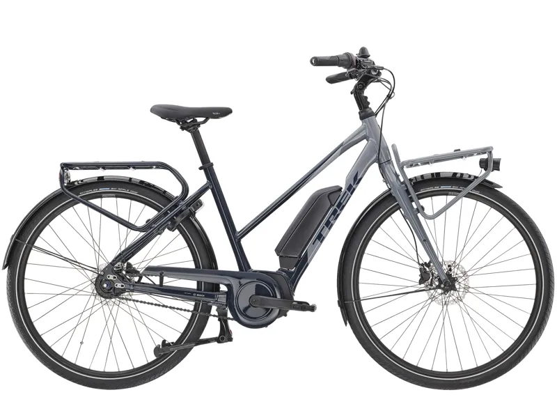Trek District 2 Stagger Hybrid eBike in Grey