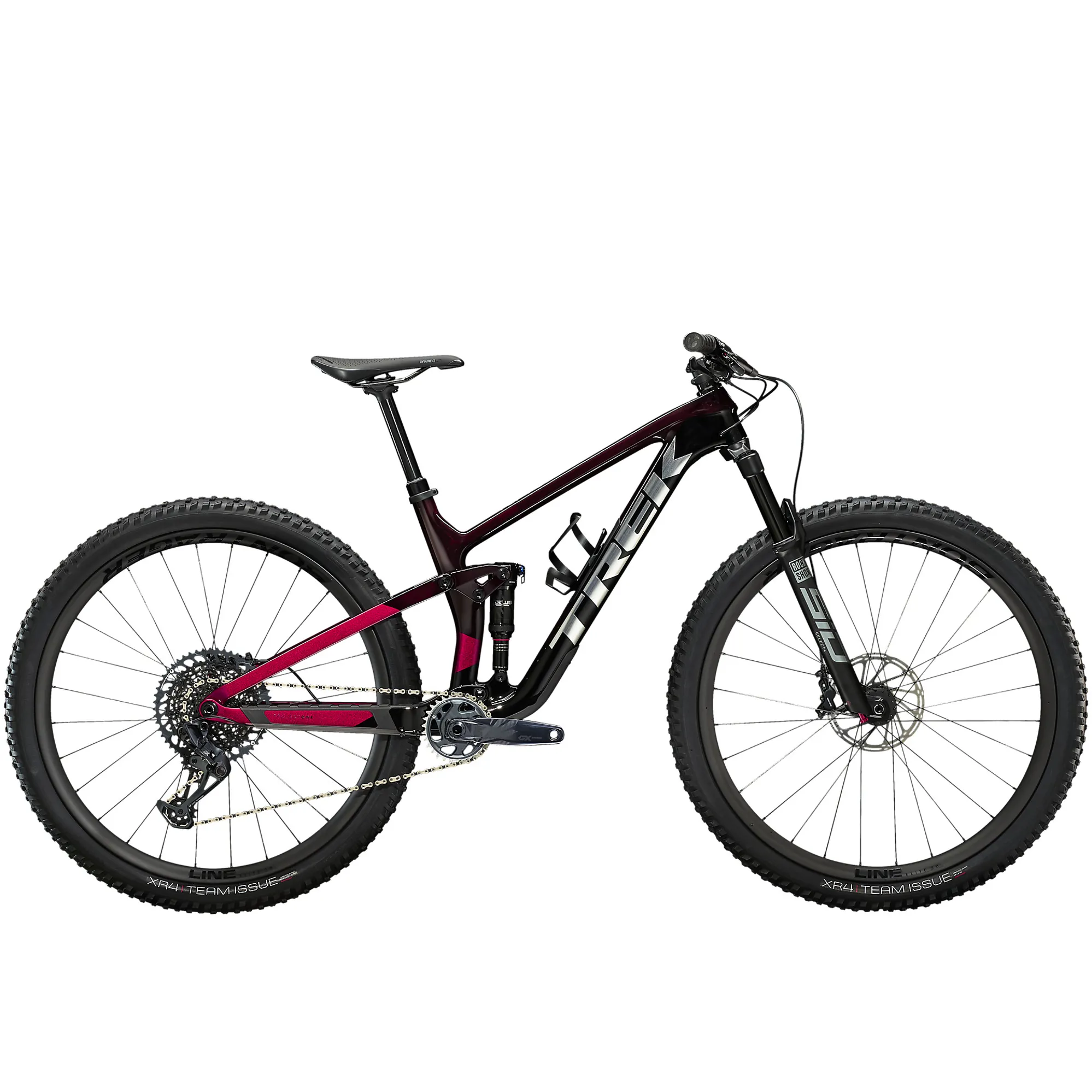 2022 Trek Top Fuel 9.8 GX Mountain Bike in Carbon Red Smoke Black