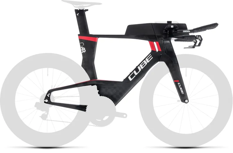2019 Cube Aerium C 68 Low Carbon Mens Tri bike Frameset in Black