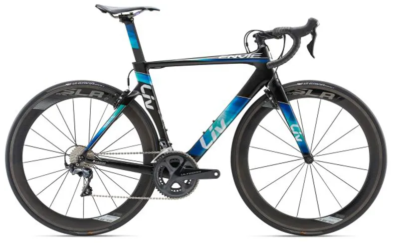 2018 Liv Envie Advanced 1 In Black Dark Blue Green