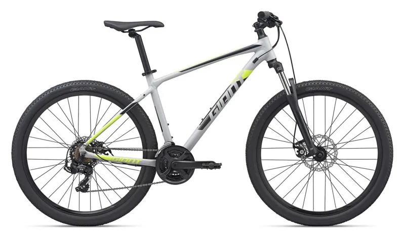 Giant ATX 3 Disc 27.5 GE Hardtail Mountain Bike Gray Yellow