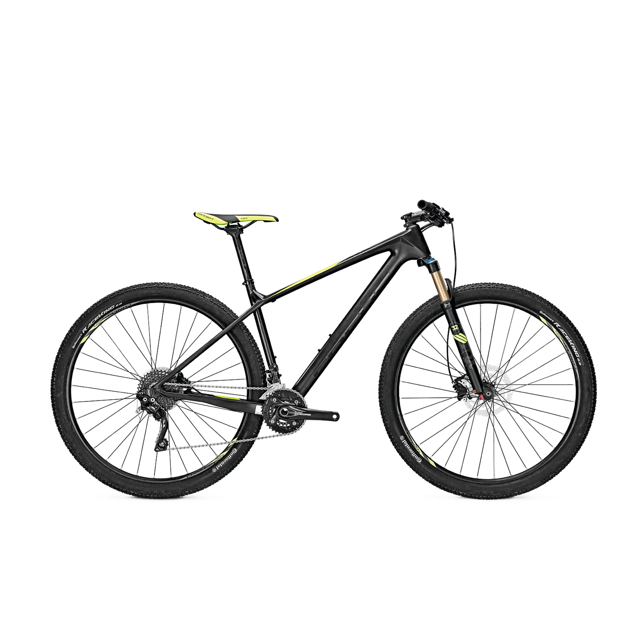 Focus Raven Ltd Carbon Hardtail in Carbon Green