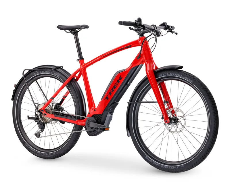 2018 Trek Super Commuter 8 Mens Electric Bike in Red