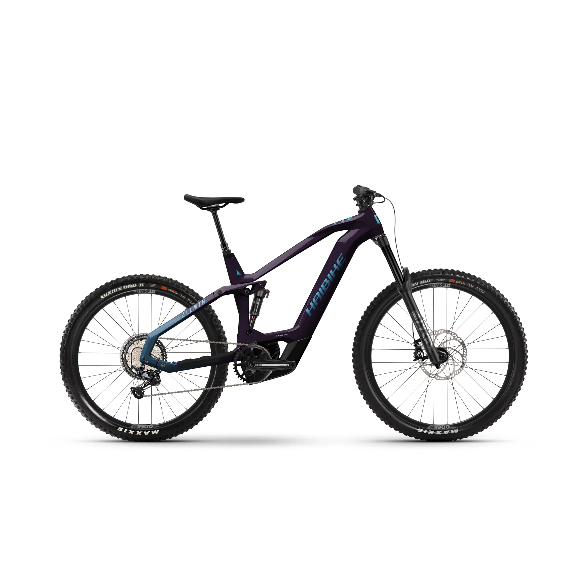 Haibike Allmtn CF 11 i750 Electric Mountain Bike in Purple