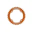 Hope Narrow Wide Retainer Chain Ring in Orange