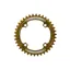 Hope Narrow Wide Retainer Chain Ring in Gold