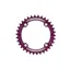 Hope Narrow Wide Retainer Chain Ring in Purple