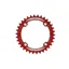 Hope Narrow Wide Retainer Chain Ring in Red