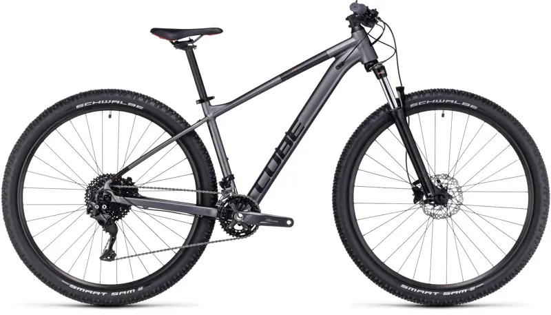 Cube Aim Ex Mountain Bike in Grey Red