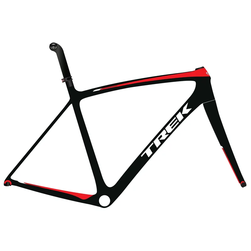 black and red trek road bike